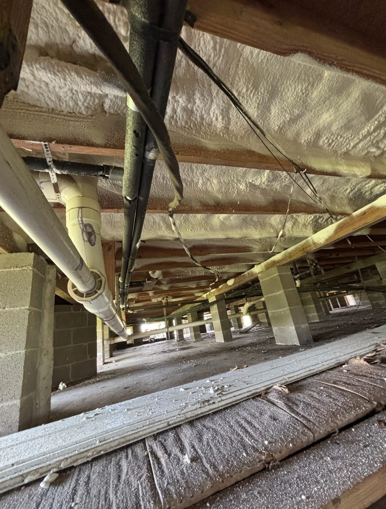 Crawlspace spray foam insulation South Louisiana